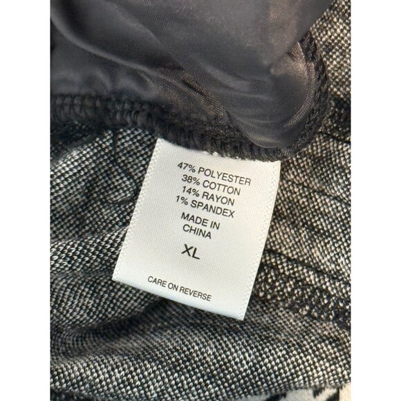 New York and Company Pants Womens Wide Leg Size XL Preppy Houndstooth Plaid Work - Picture 12 of 16